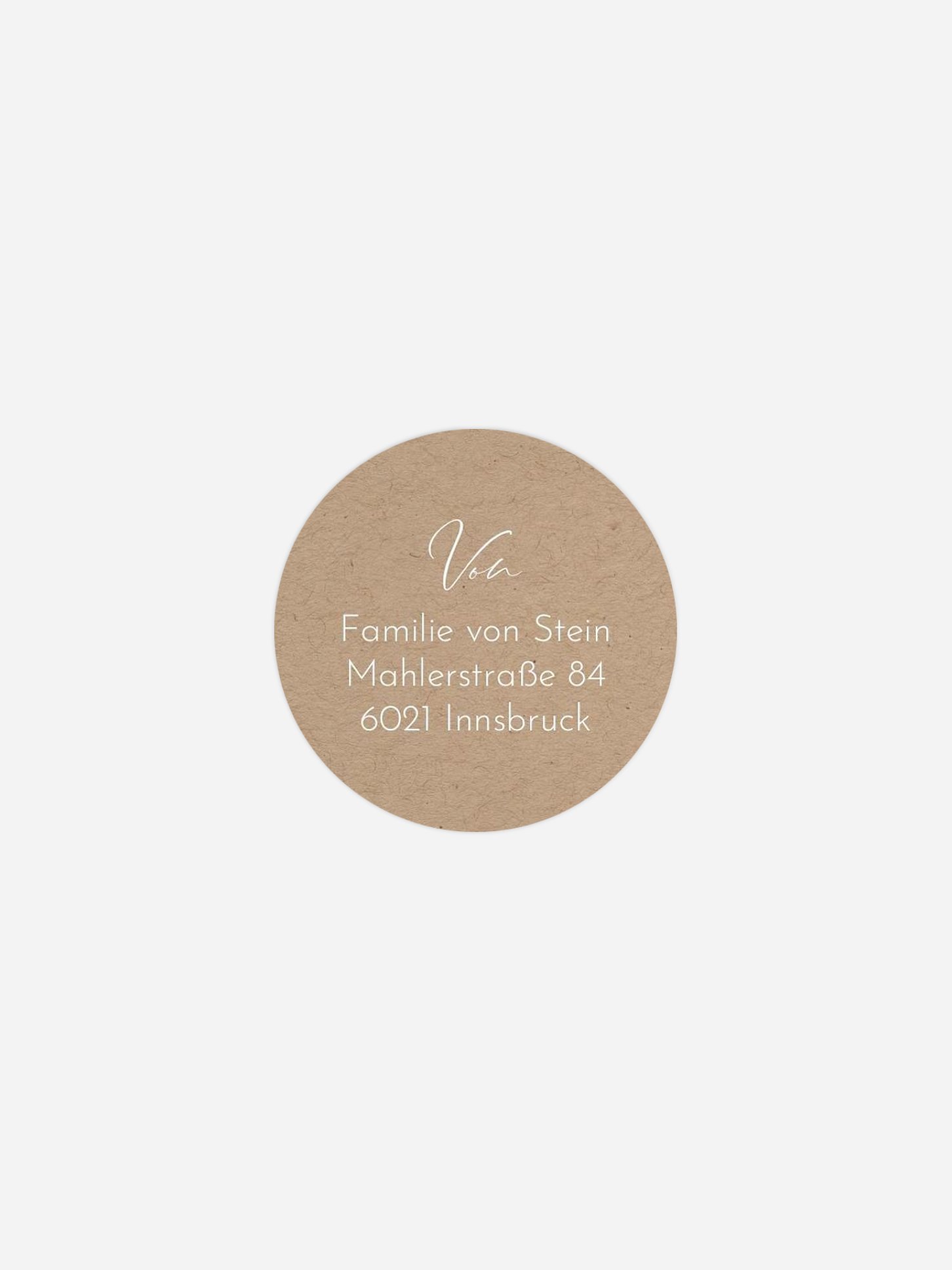 Absenderaufkleber Geburt Nur Du