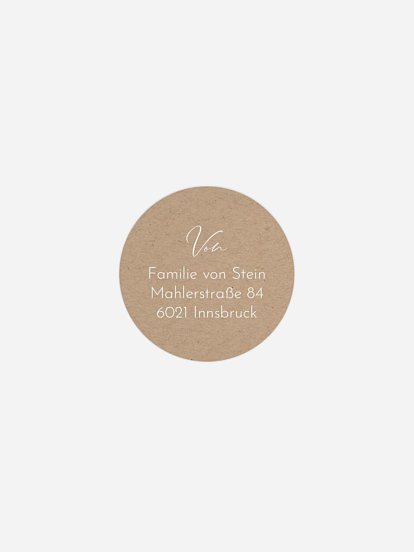 Absenderaufkleber Geburt Nur Du