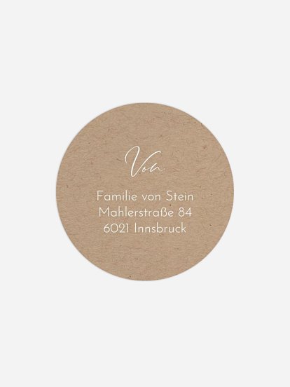 Absenderaufkleber Geburt Nur Du