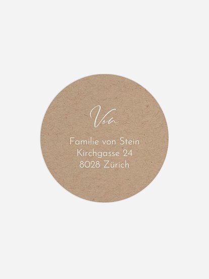 Absenderaufkleber Geburt Nur Du