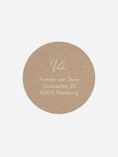 Absenderaufkleber Geburt Nur Du