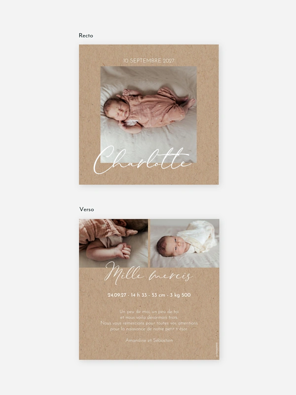 Faire-part naissance Petit toi