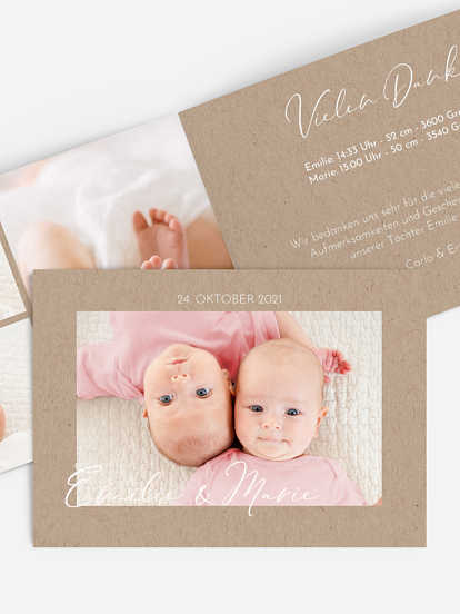 Zwillingskarte Nur Du