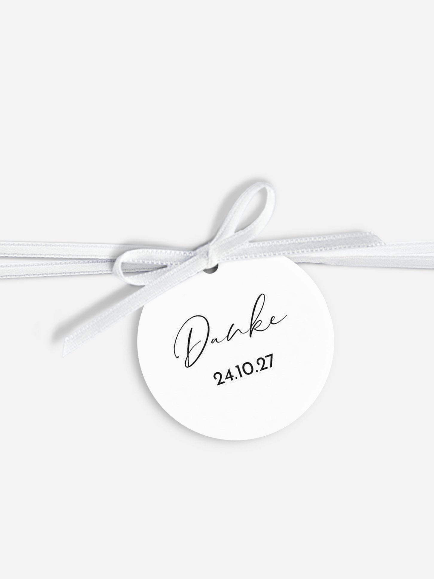 Anhänger mit Band zur Hochzeit Nur Du
