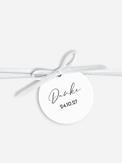 Anhänger mit Band zur Hochzeit Nur Du