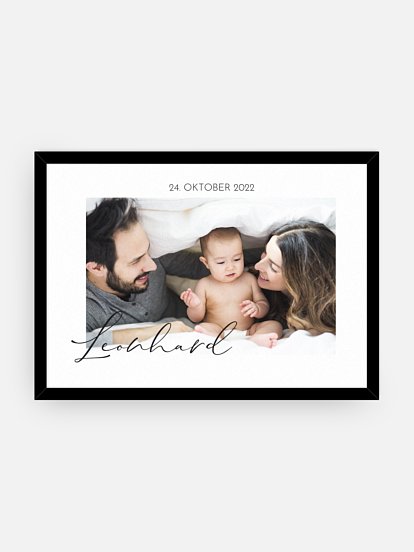 Poster Geburt Nur Du