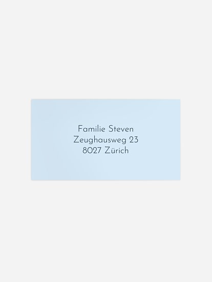 Empfängeraufkleber Geburt Nur Du