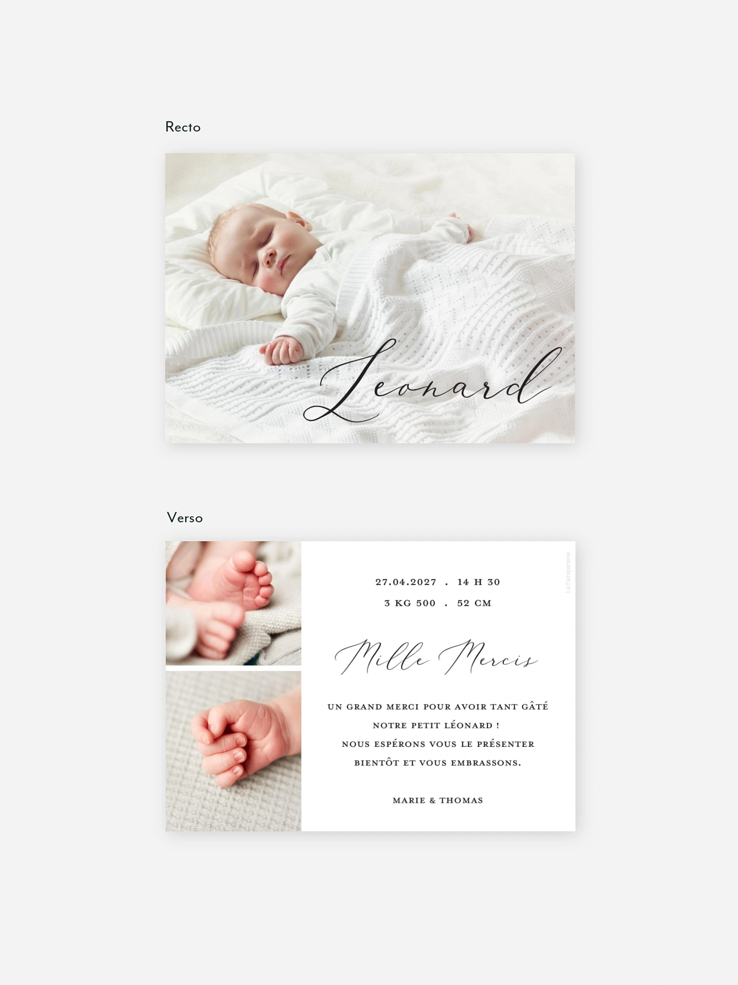 Faire-part naissance Pure Happiness