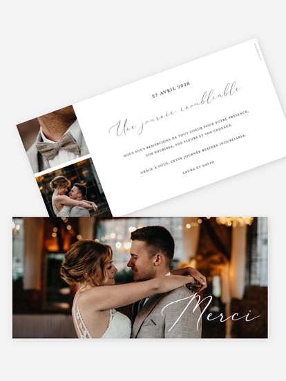 Carte de remerciements Pure Happiness