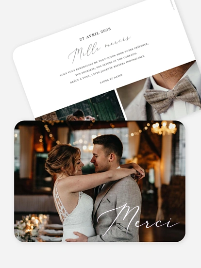 Carte de remerciements Pure Happiness