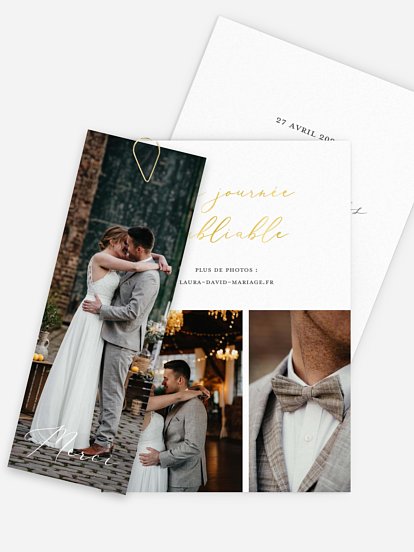 Carte de remerciements Pure Happiness