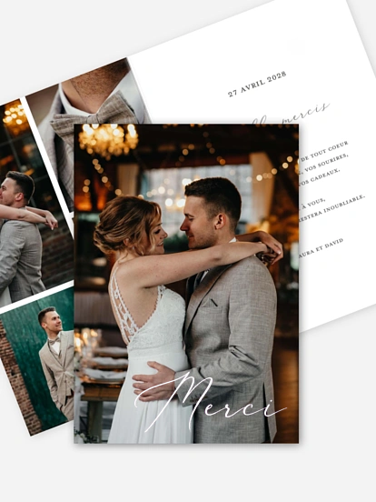 Carte de remerciements Pure Happiness