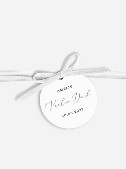 Anhänger mit Band zur Hochzeit Pure Happiness