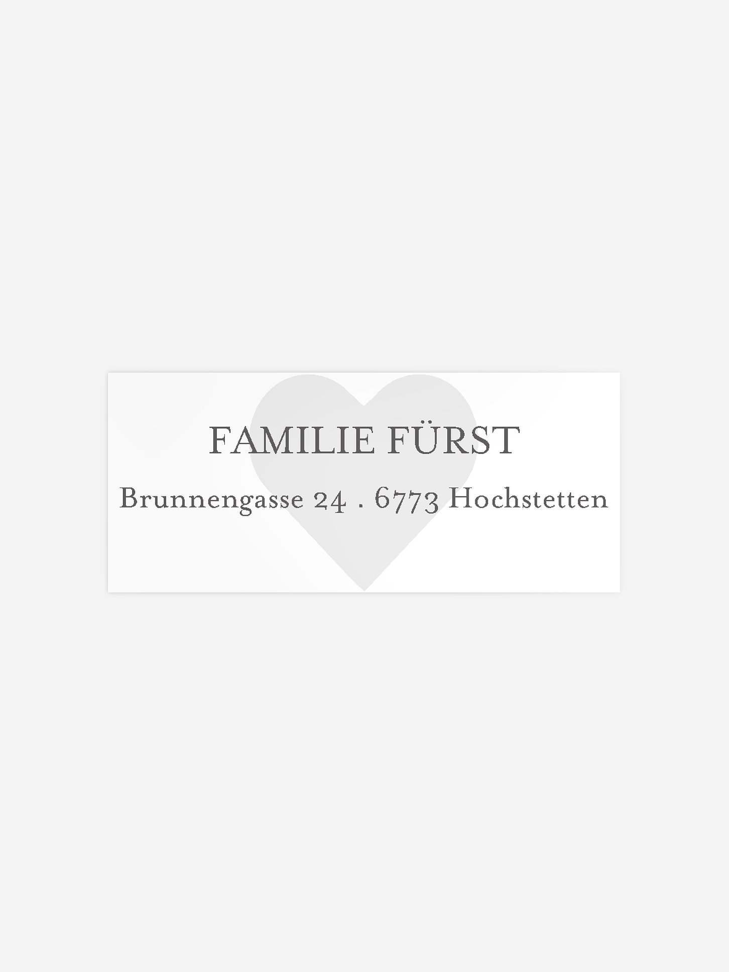 Absenderaufkleber Geburt Huge Love