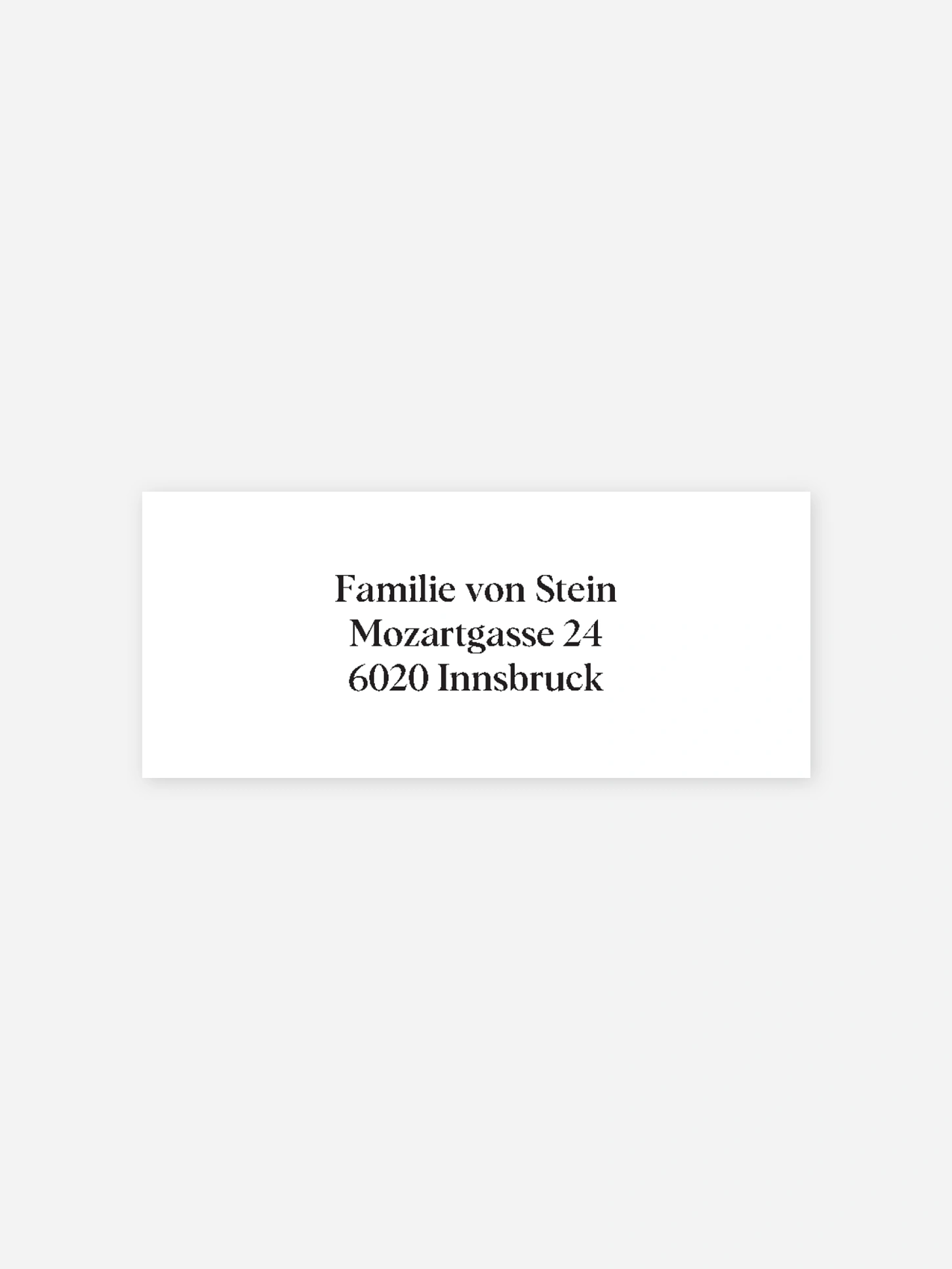 Absenderaufkleber Geburt Big Letter
