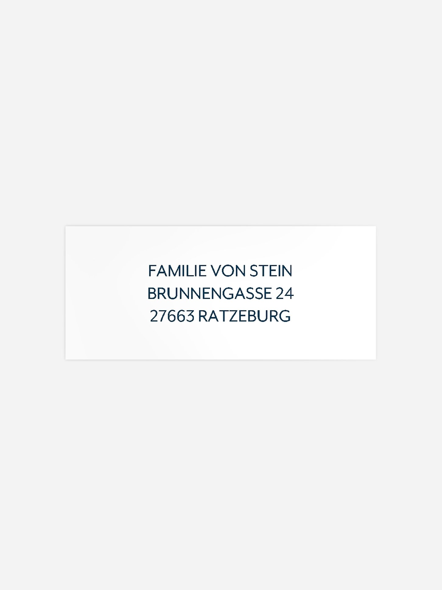 Absenderaufkleber Geburt Just Simple
