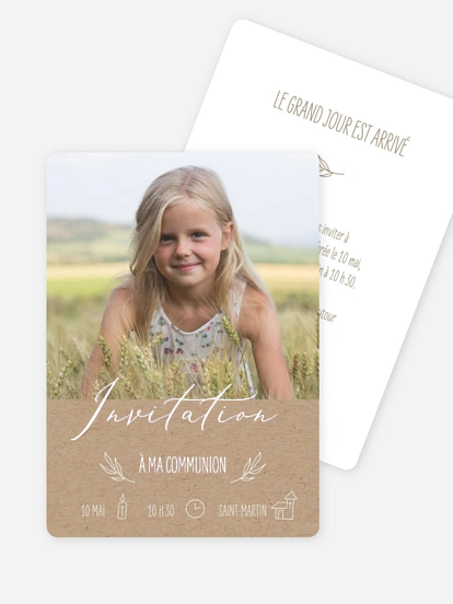 Invitation communion Natural