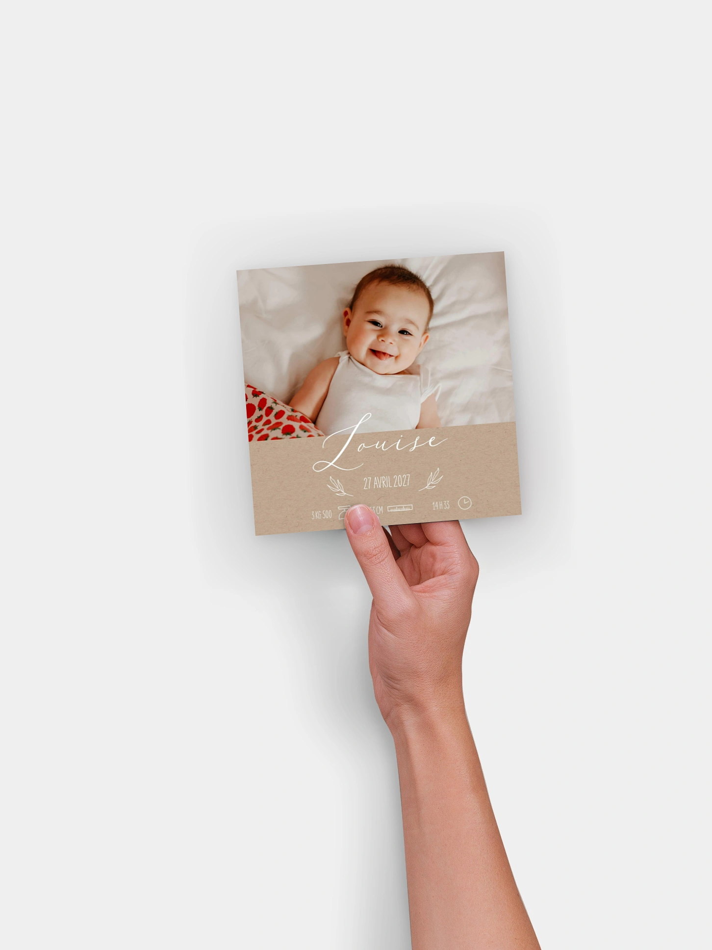 Faire-part naissance Natural