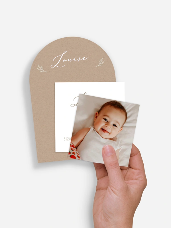 Faire-part naissance Natural