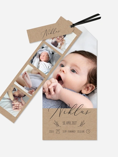 Geburtskarte Natural