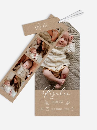 Geburtskarte Natural