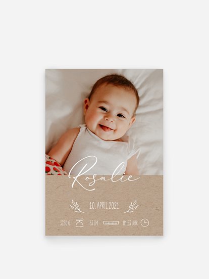Poster Geburt Natural