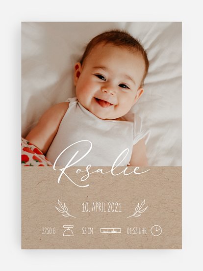 Poster Geburt Natural
