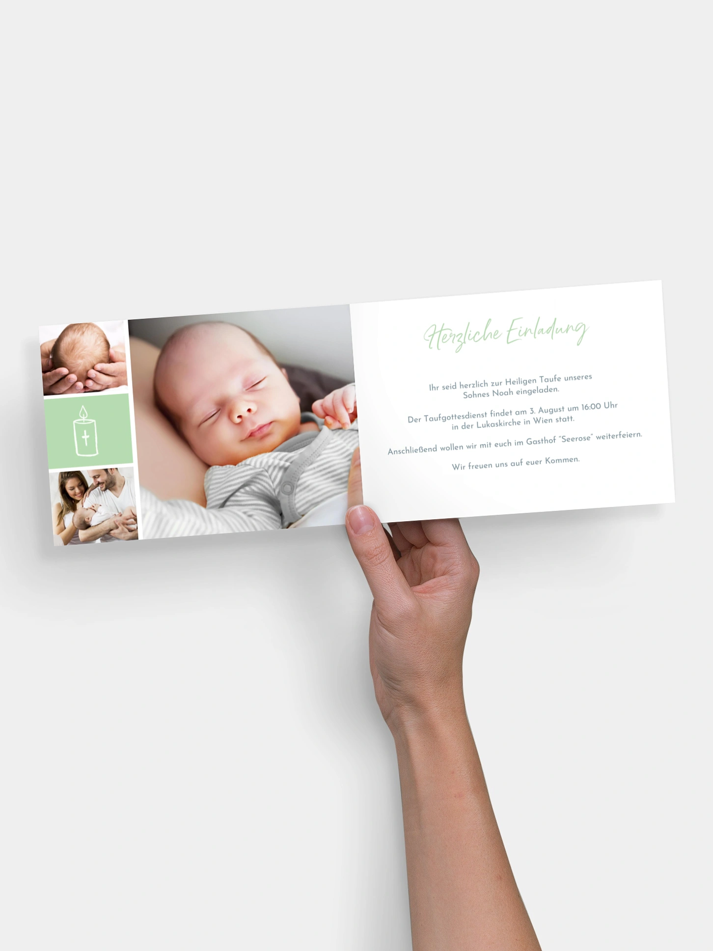Taufeinladung Babywunder