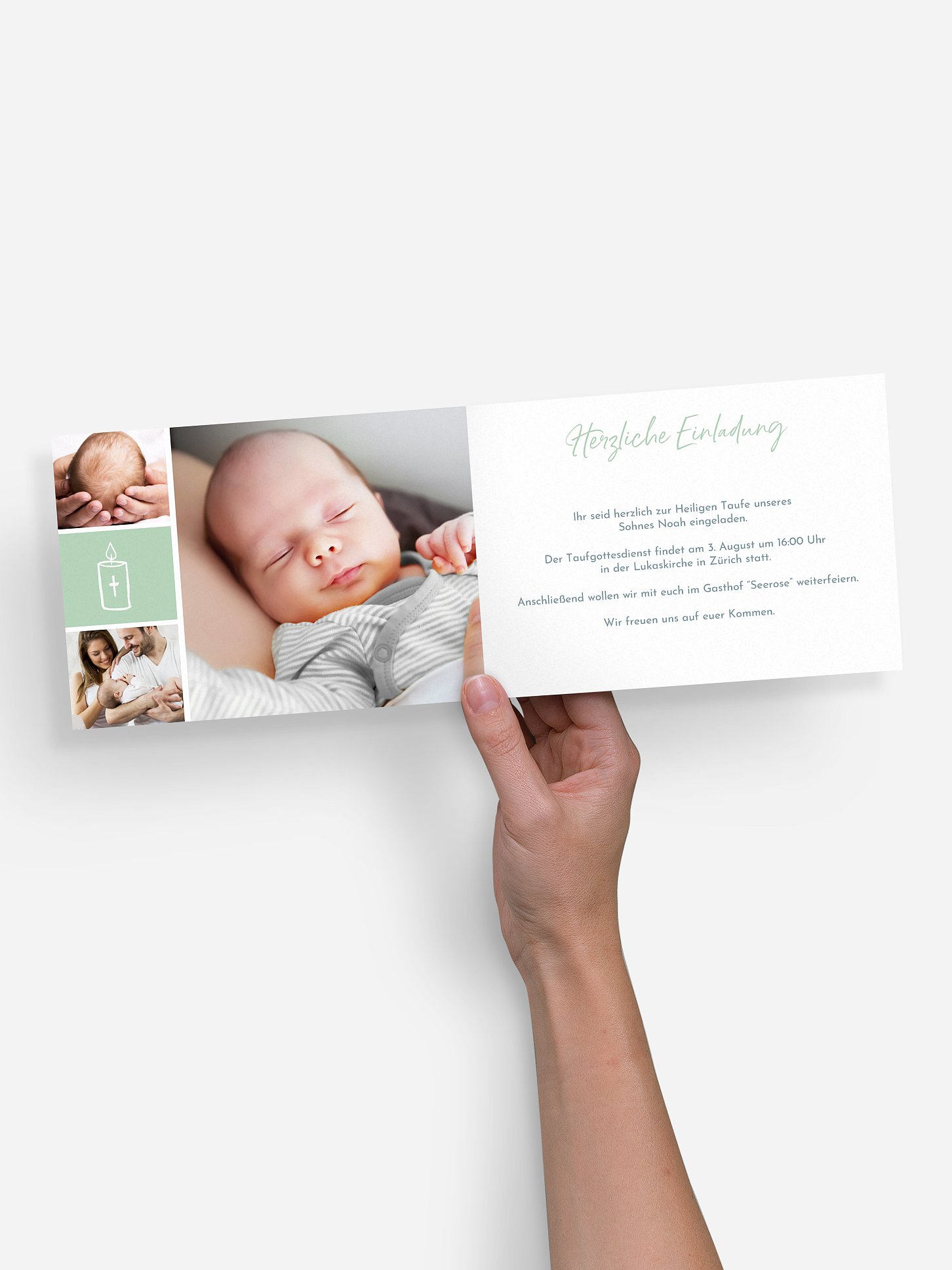 Taufeinladung Babywunder