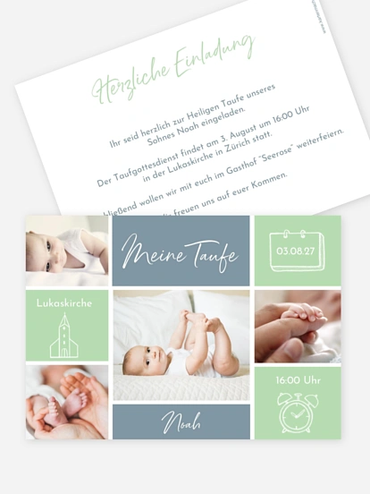 Taufeinladung Babywunder
