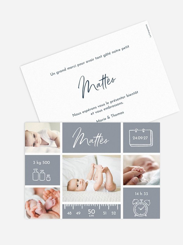 Faire-part naissance Petite merveille