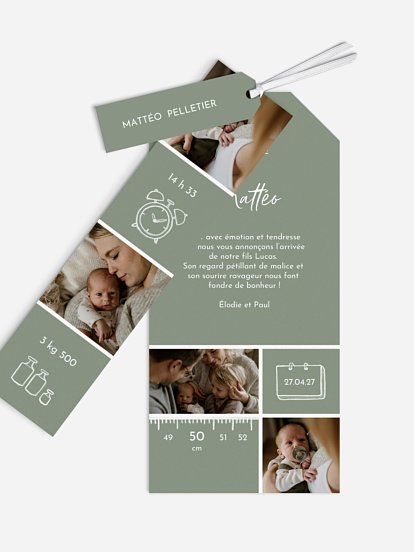 Faire-part naissance Petite merveille