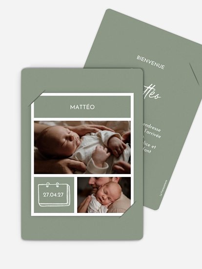 Faire-part naissance Petite merveille