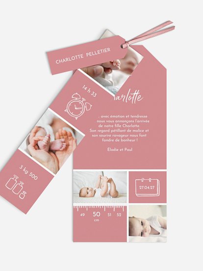 Faire-part naissance Petite merveille