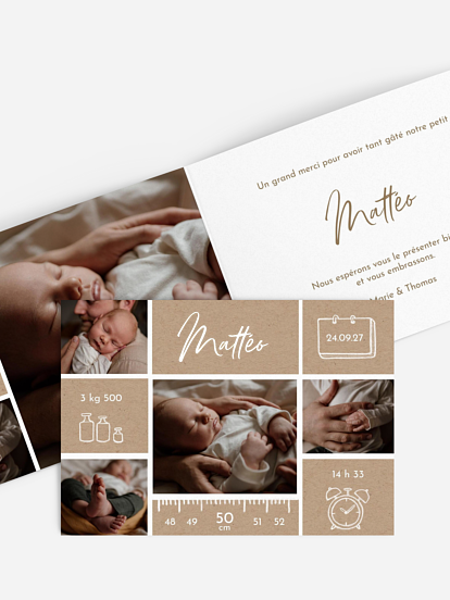 Faire-part naissance Petite merveille