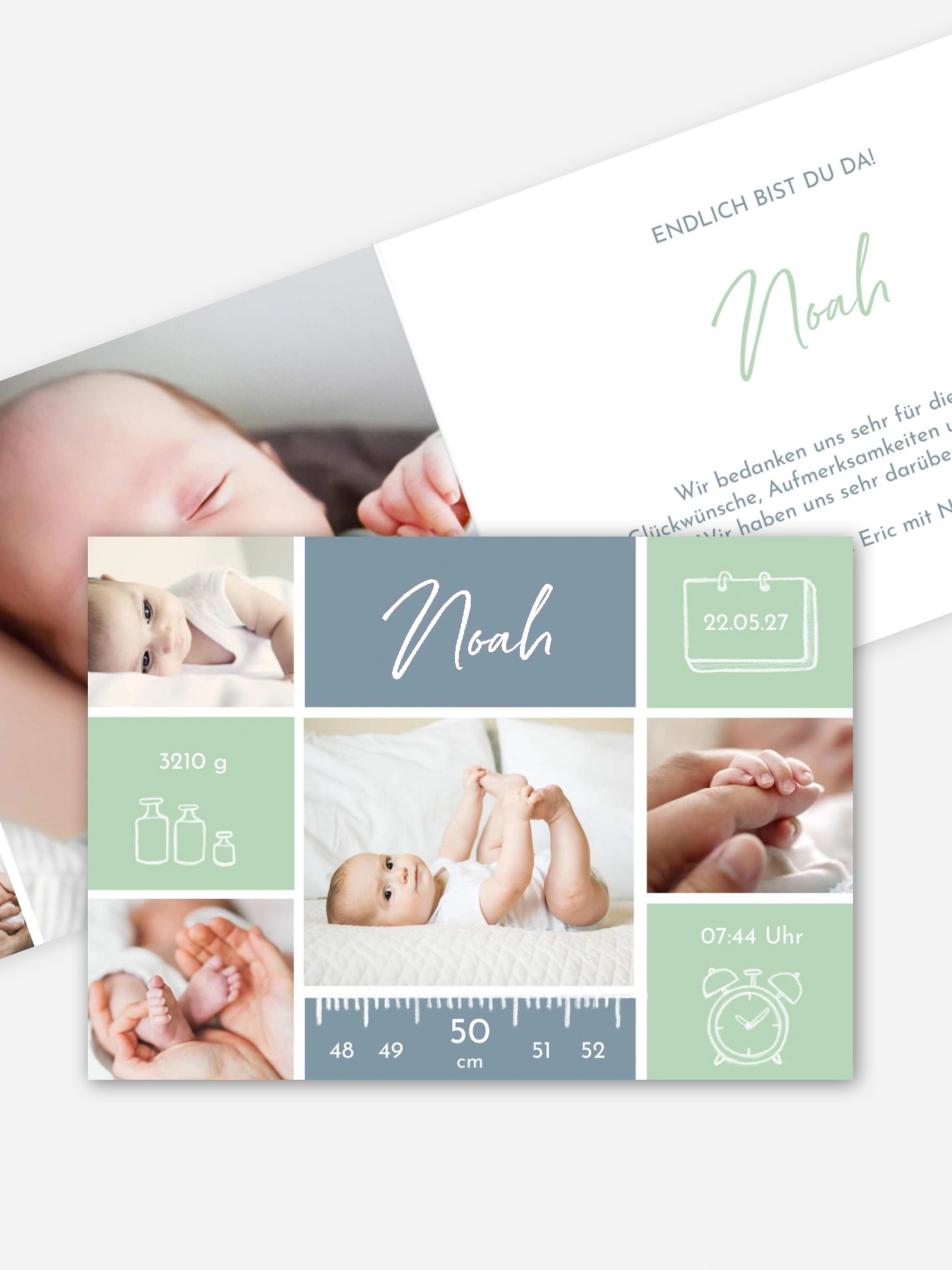 Geburtskarte Babywunder