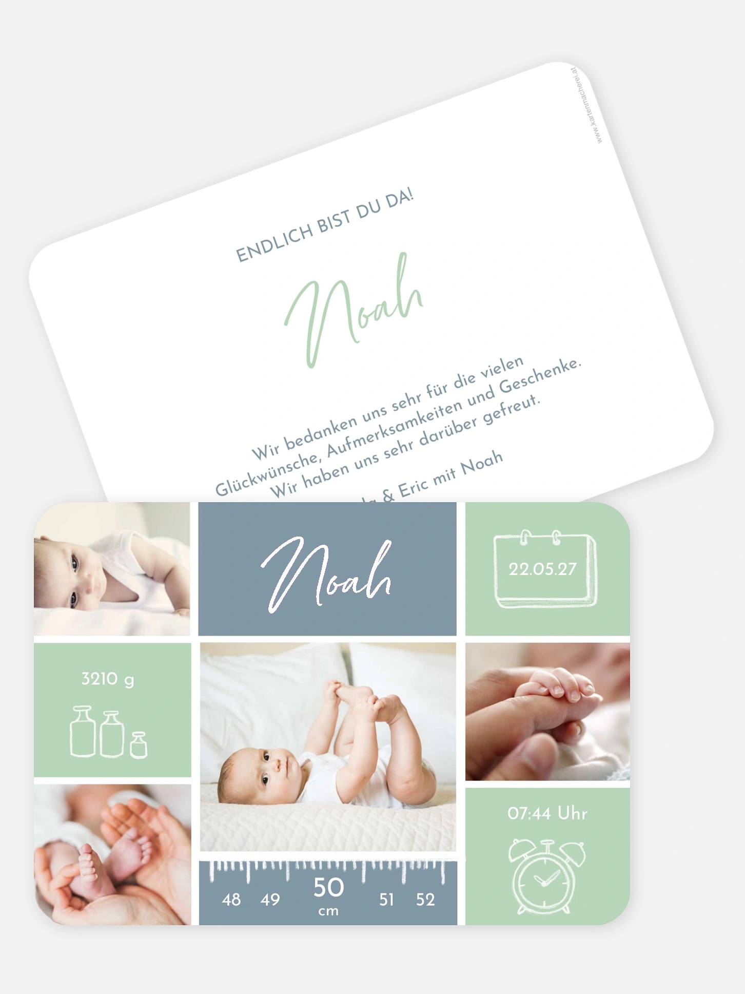 Geburtskarte Babywunder