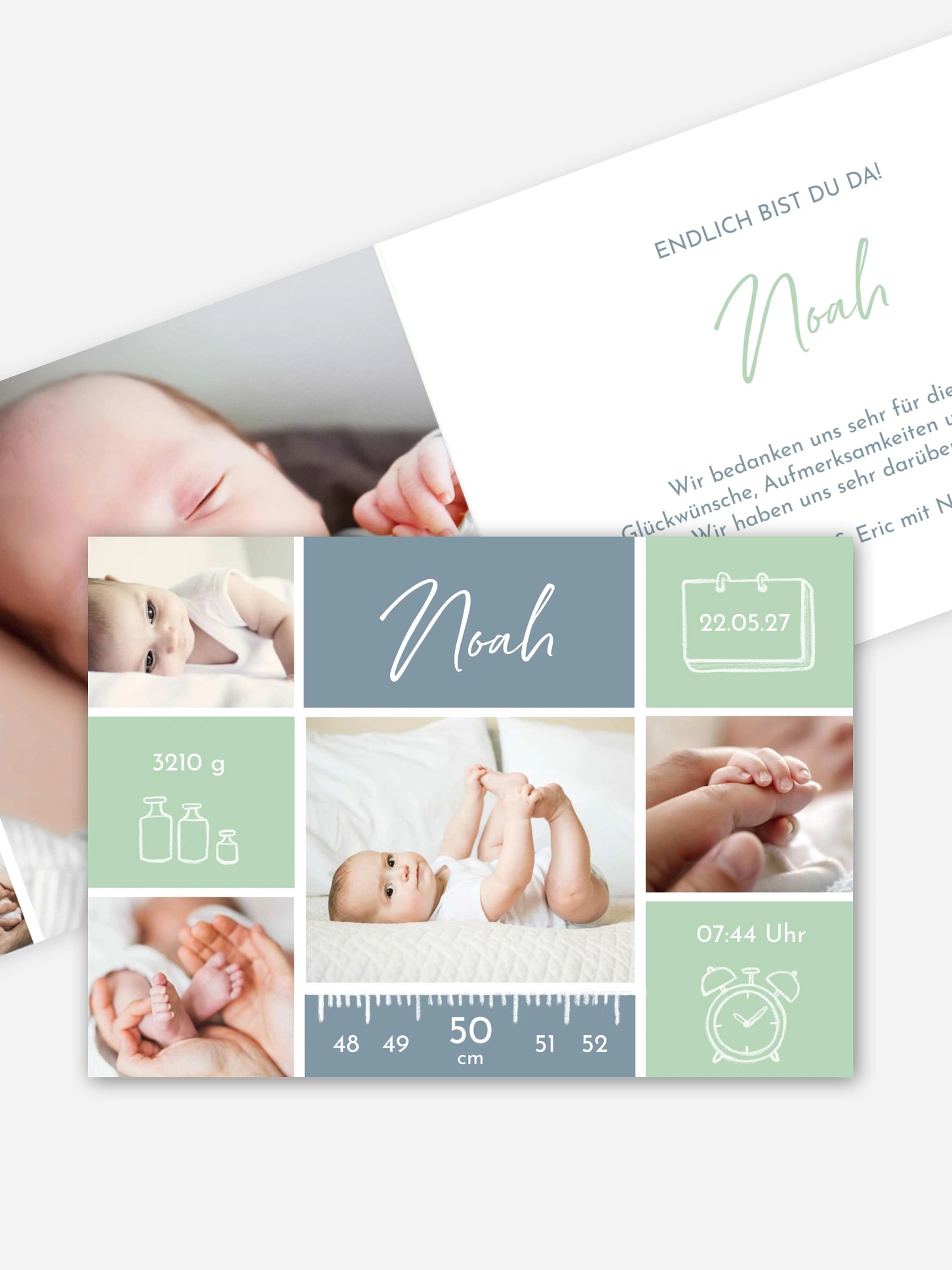 Geburtskarte Babywunder