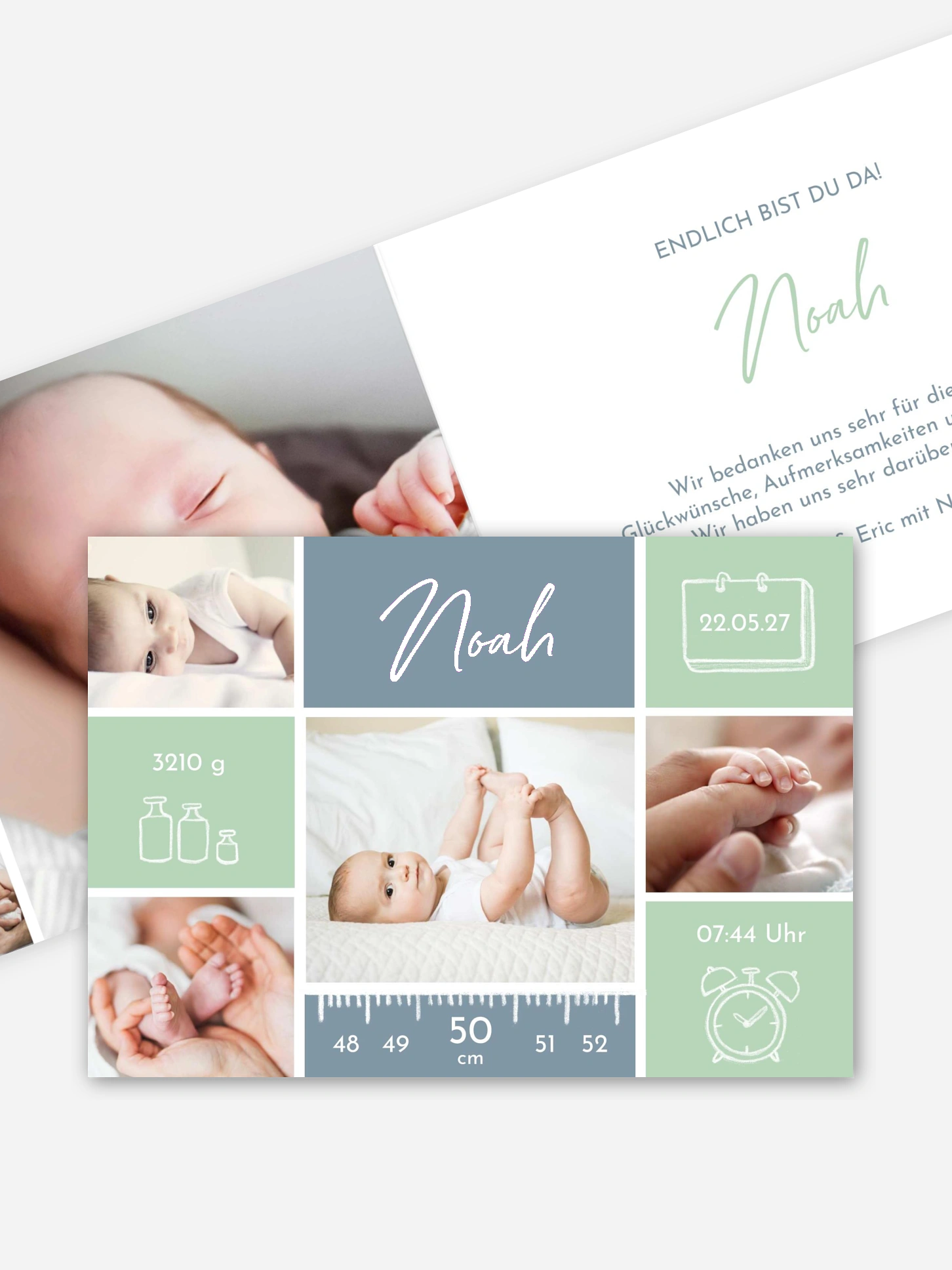 Geburtskarte Babywunder