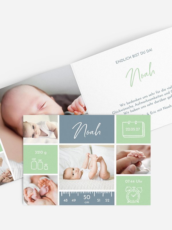 Geburtskarte Babywunder