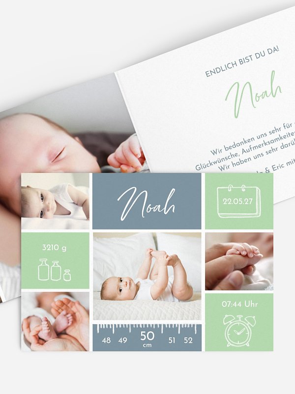 Geburtskarte Babywunder