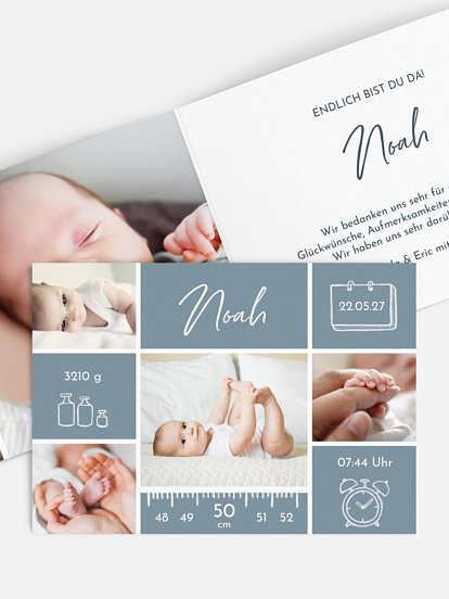 Geburtskarte Babywunder