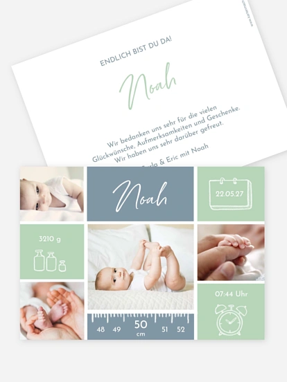 Geburtskarte Babywunder