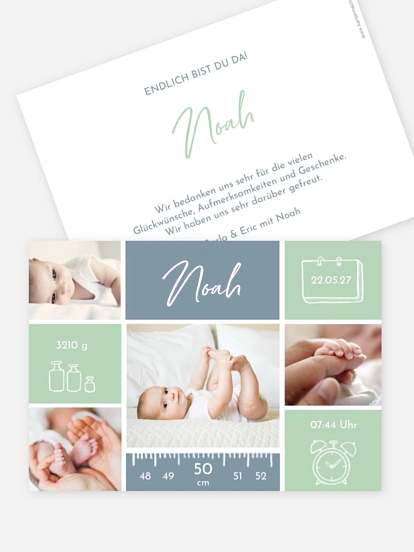 Geburtskarte Babywunder
