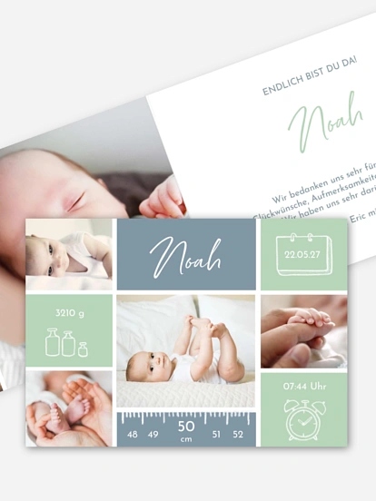 Geburtskarte Babywunder