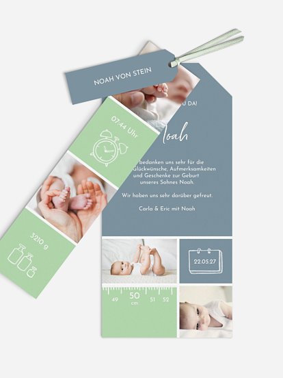 Geburtskarte Babywunder