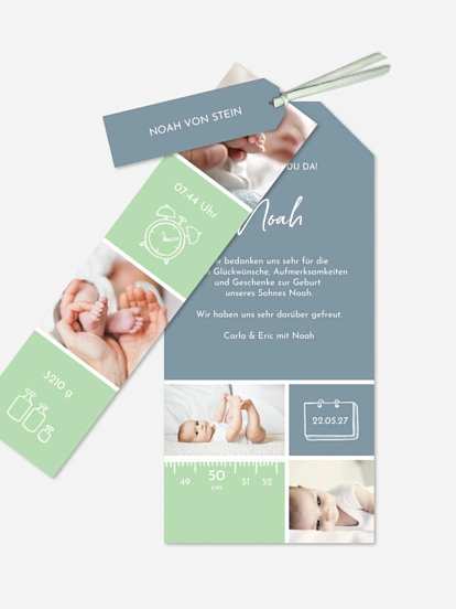 Geburtskarte Babywunder
