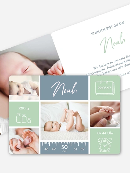 Geburtskarte Babywunder