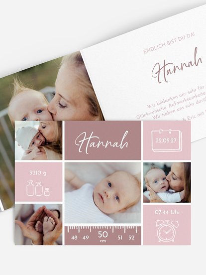 Geburtskarte Babywunder