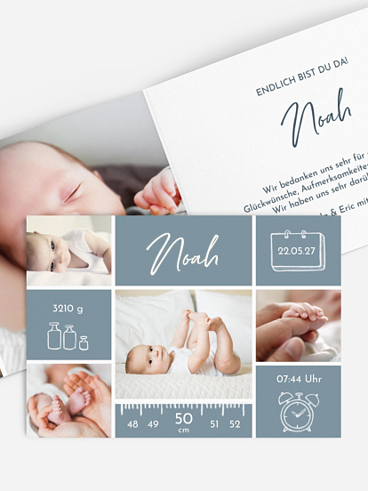 Geburtskarte Babywunder